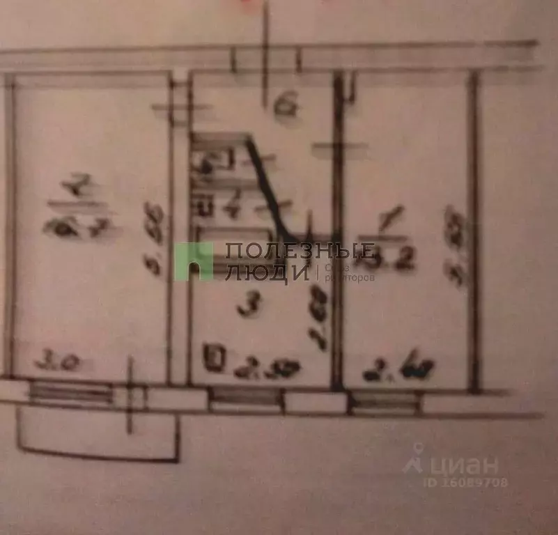2-к кв. Белгородская область, Белгород ул. Николая Чумичова, 66 (44.0 ... - Фото 2