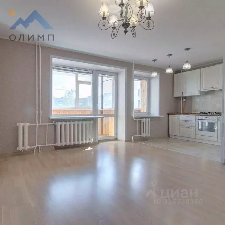 2-к кв. Вологодская область, Вологда ул. Герцена, 116 (47.7 м) - Фото 1