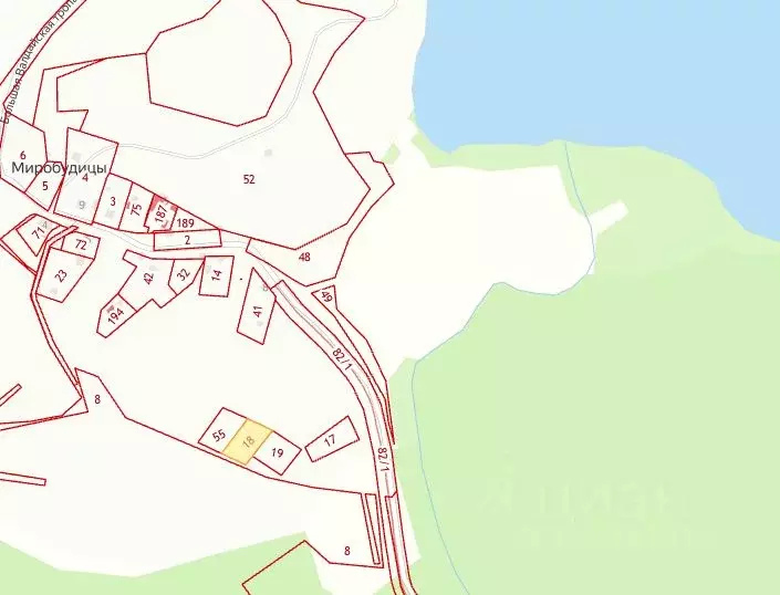 Участок в Новгородская область, Валдайский район, Ивантеевское с/пос, ... - Фото 1