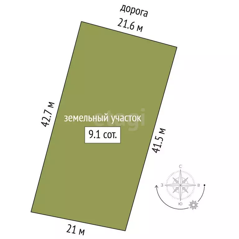 Участок в Чита, СНТ №156 Пеленг, Озёрная улица (9 м) - Фото 1