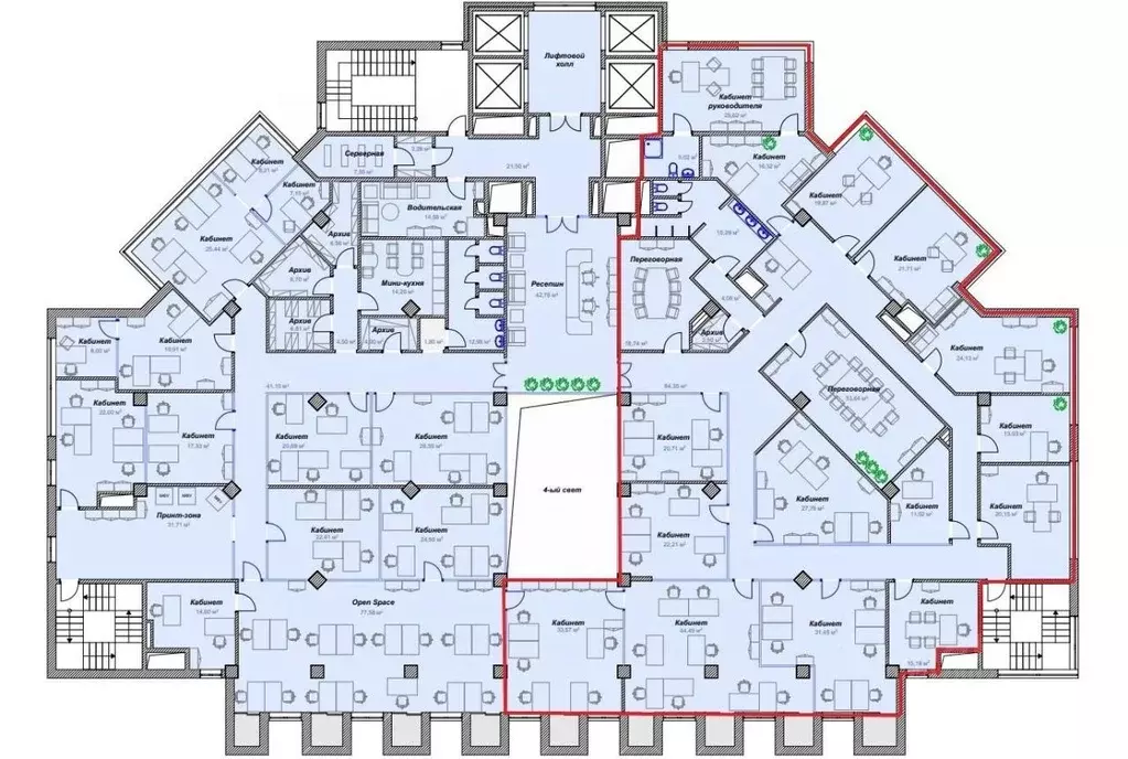 Офис в Москва Брянская ул., 5 (599 м) - Фото 2