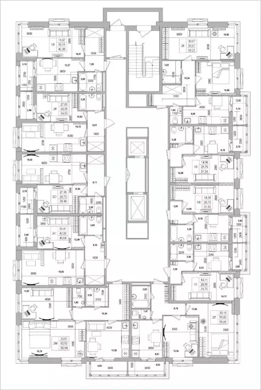 1-к кв. Белгородская область, Белгород Славянская ул. (42.26 м) - Фото 2