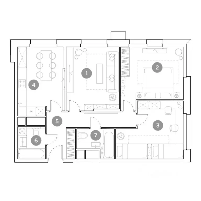 3-к кв. Московская область, Люберцы ул. Гоголя, 3 (75.9 м) - Фото 2