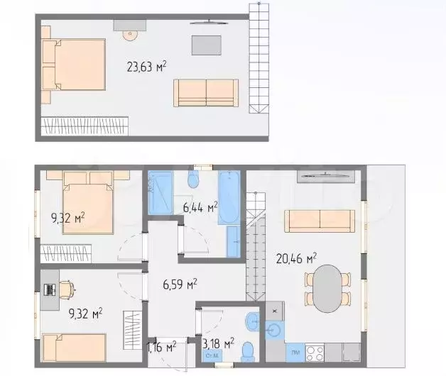 Дом 80,1 м на участке 9,4 сот. - Фото 0