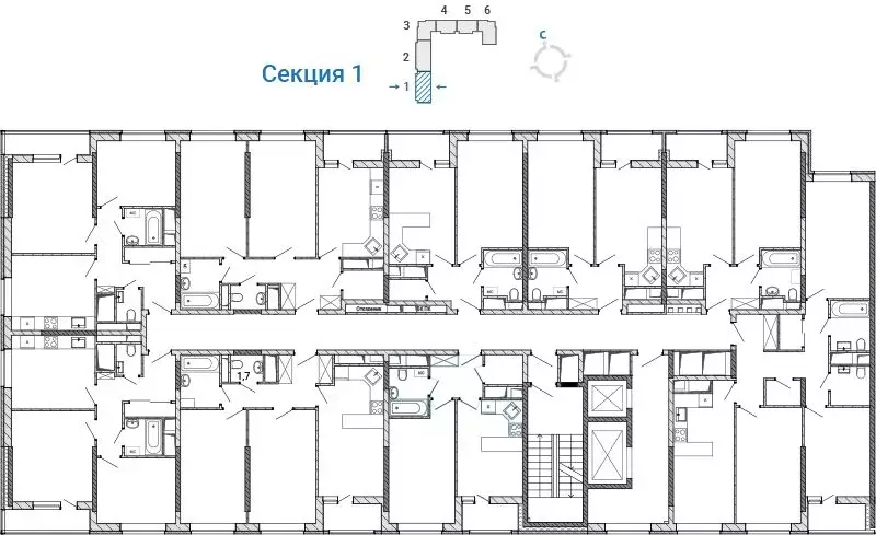1-к кв. Московская область, Балашиха Железнодорожный мкр, ул. ... - Фото 2