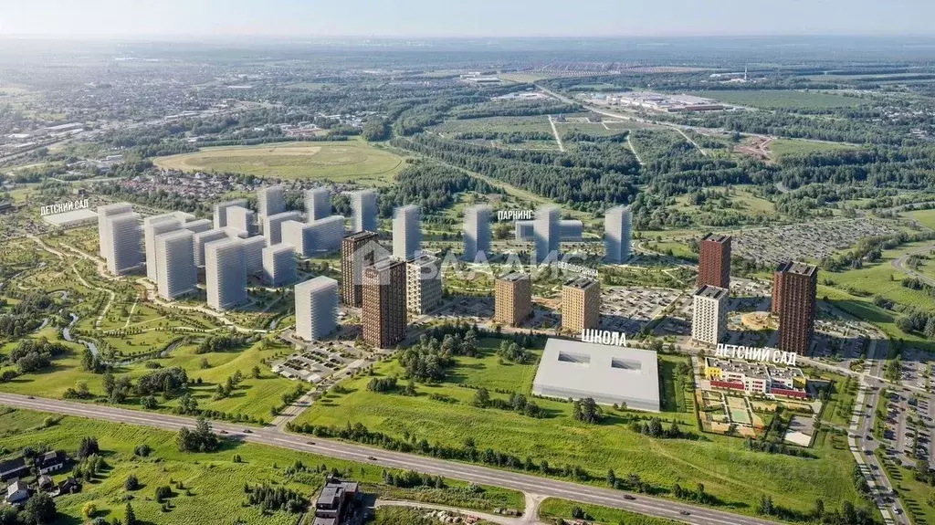 2-к кв. Нижегородская область, Нижний Новгород д. Утечино, Савин Парк ... - Фото 1