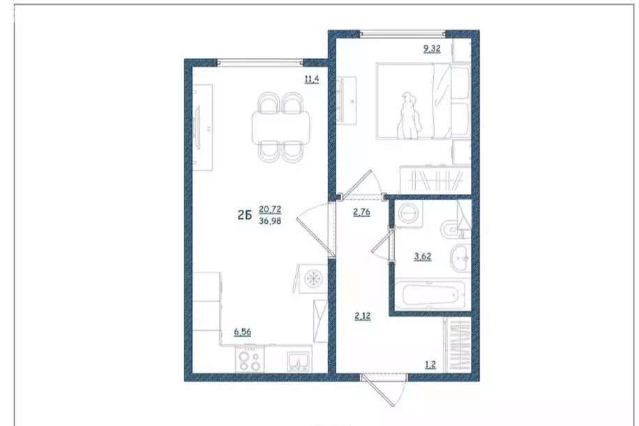 1-комнатная квартира: Тверь, улица Левитана, 93А (37 м) - Фото 1