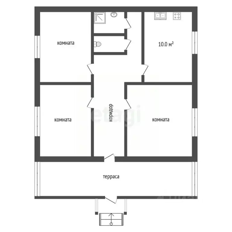 3-к кв. Владимирская область, Муром д. Зарослово, ул. Новая, 26 (75.6 ... - Фото 1
