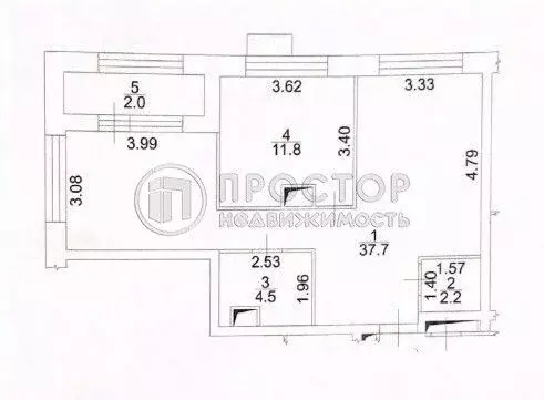 2-к кв. Москва Мосфильмовская ул., 98к1 (58.2 м) - Фото 1