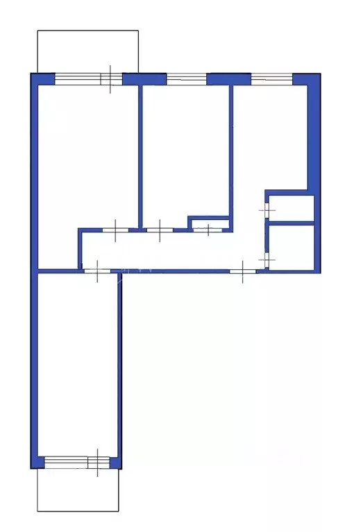 3-к кв. Кемеровская область, Кемерово просп. Ленина, 120 (58.7 м) - Фото 2
