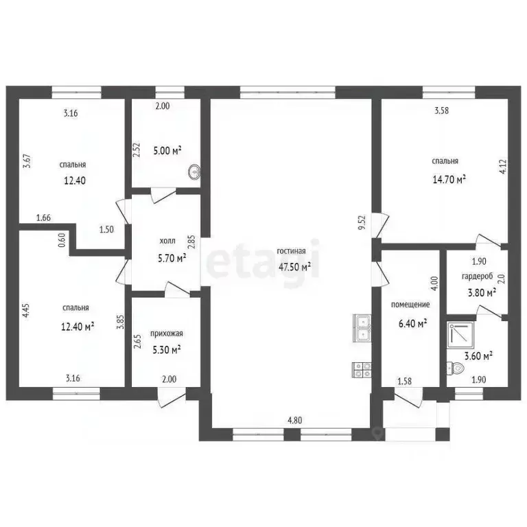 Дом в Калининградская область, Гурьевский муниципальный округ, пос. ... - Фото 2