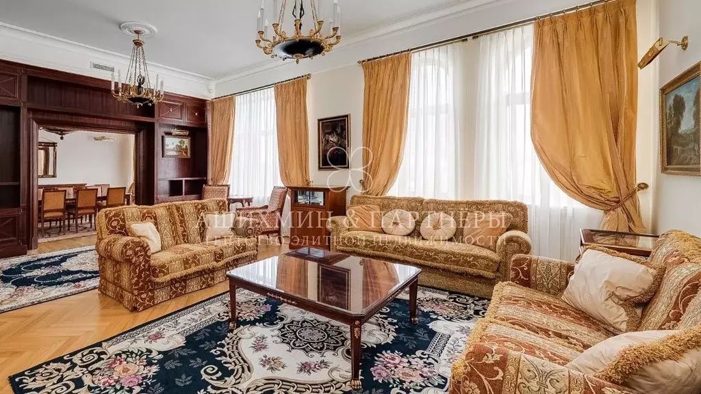 4-к кв. Москва ул. Малая Молчановка, 8С1 (180.7 м) - Фото 1