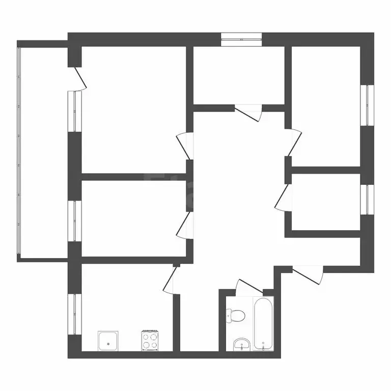 5-комнатная квартира: Сыктывкар, микрорайон Нижний Чов, Магистральная ... - Фото 1