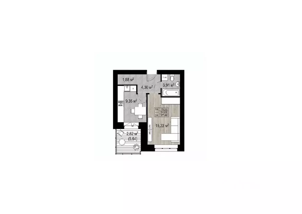 1-к кв. Ярославская область, Ярославль Петропавловские пруды жилой ... - Фото 1