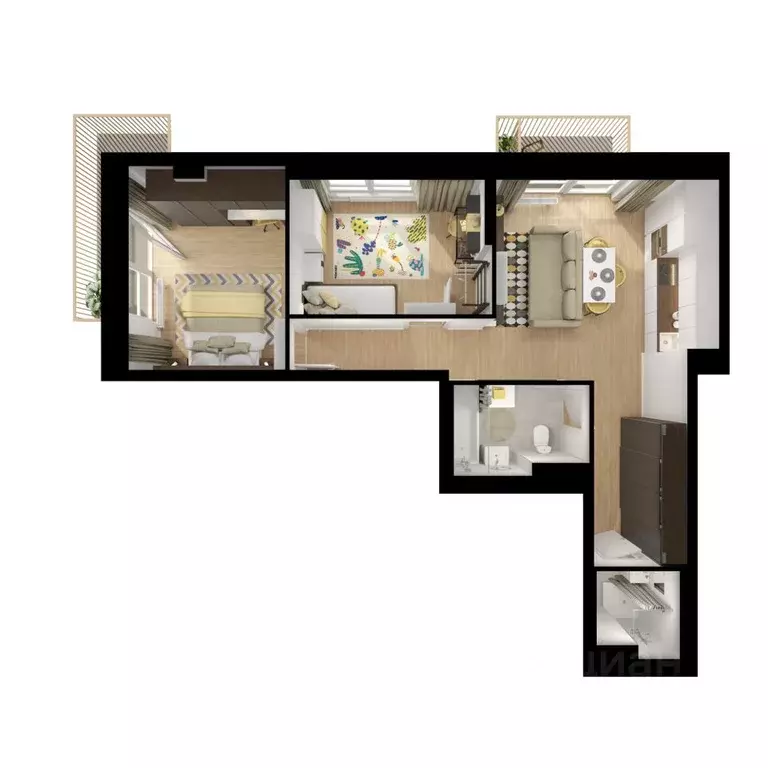 2-к кв. Москва Большая Академическая 85 жилой комплекс, к3.2 (60.3 м) - Фото 1