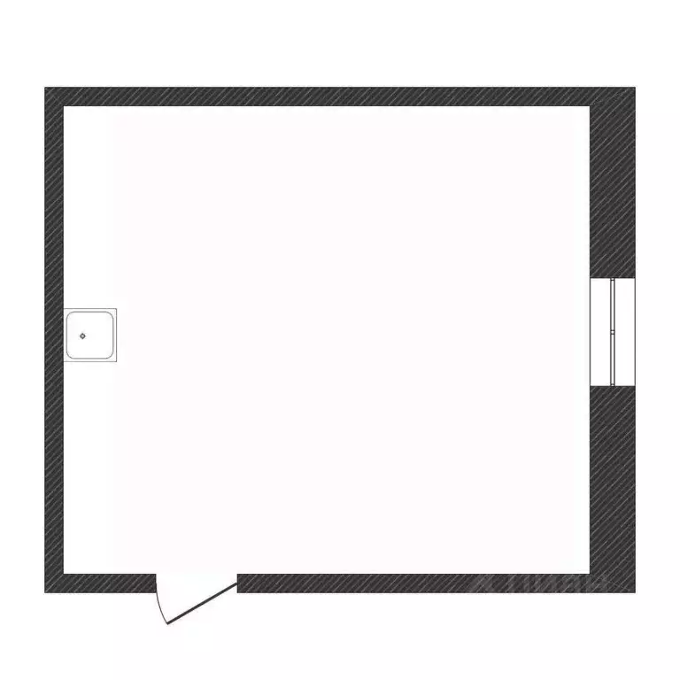 Студия Курганская область, Курган ул. 2-я Часовая, 42к2 (21.5 м) - Фото 2