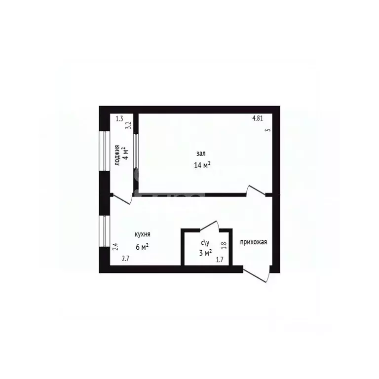 1-к кв. Дагестан, Дербент ул. Оскара, 20 (38.0 м) - Фото 2