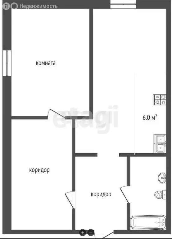 1-комнатная квартира: Алапаевск, Береговая улица, 46 (40.3 м) - Фото 0