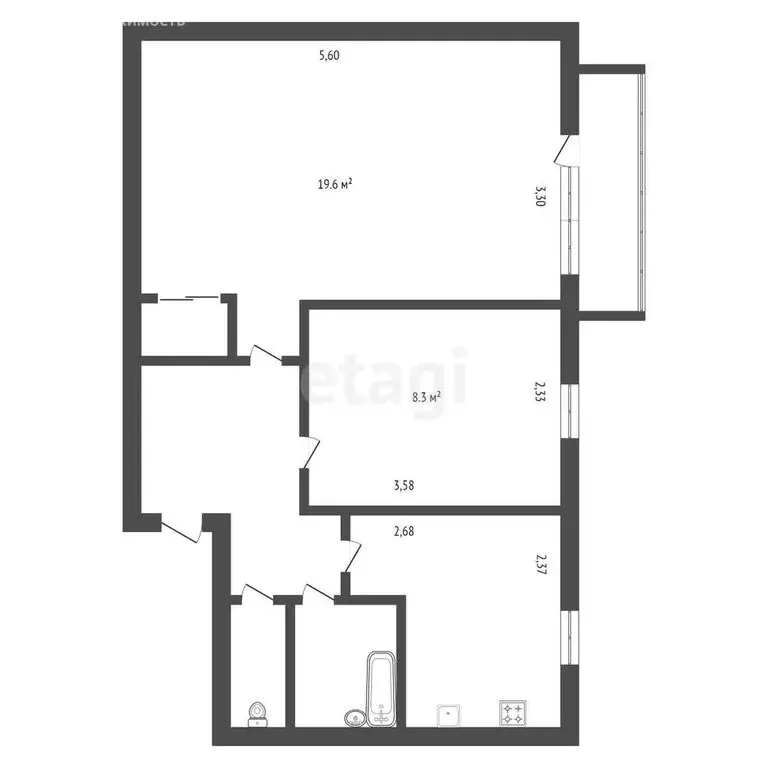 1-комнатная квартира: Новокиевский Увал, Советская улица, 78 (42.4 м) - Фото 0