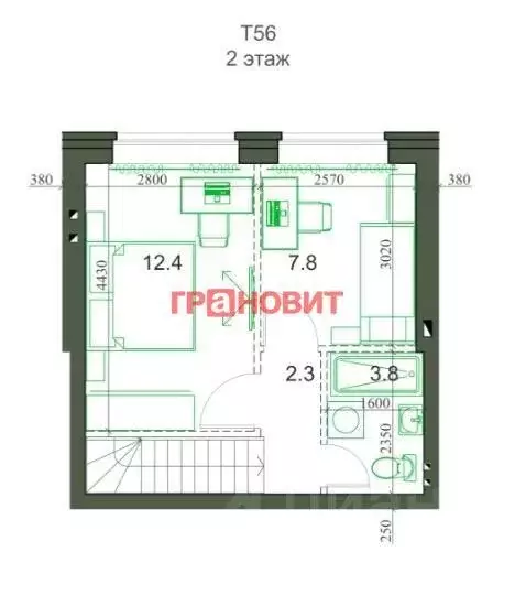 Таунхаус, 56.7 м - Фото 1