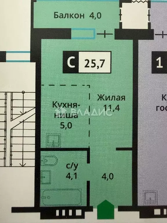 Продается студия - Фото 1