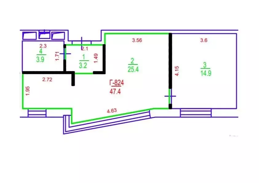 1-комнатная квартира: Москва, Новоясеневский проспект, 3В (47 м) - Фото 1