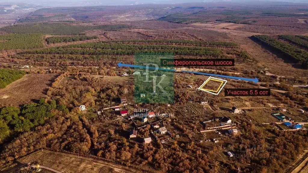 Участок в Севастополь Минер садоводческое товарищество, 50 (5.5 сот.) - Фото 1