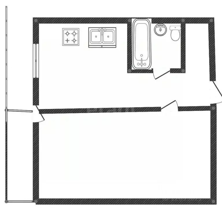 1-к кв. Костромская область, Кострома Полянская ул., 31 (30.1 м) - Фото 1