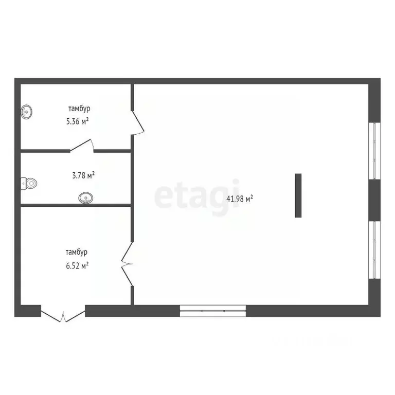 Офис в Красноярский край, Красноярск Энергетики мкр, ул. Турбинная, 6А ... - Фото 2