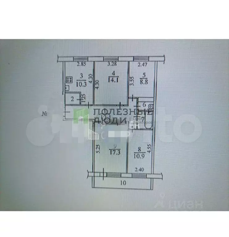 4-к кв. Тульская область, Тула ул. Революции, 24 (79.0 м) - Фото 1