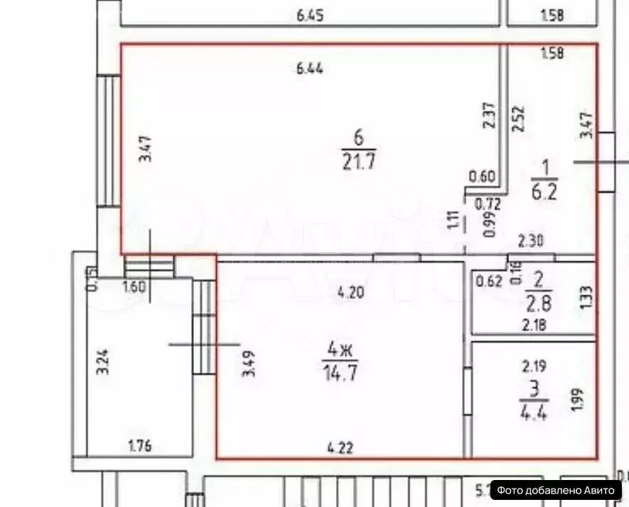 1-комнатная квартира: Калининград, улица Молодой Гвардии, 34 (52.5 м) - Фото 1