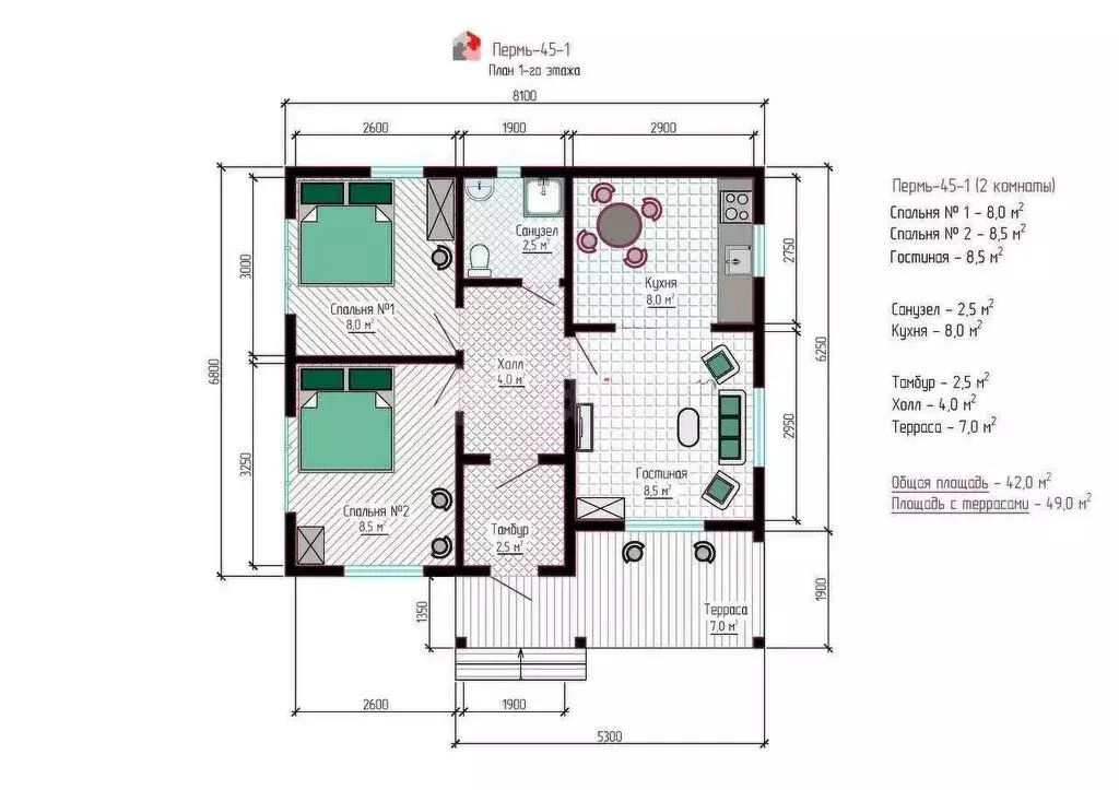 Дом в городской округ Калуга, деревня Шопино (45 м) - Фото 2