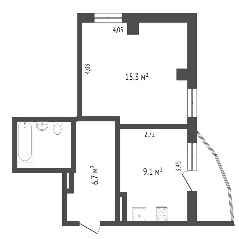 1-комнатная квартира: Воронеж, Острогожская улица, 168/5 (39 м) - Фото 1