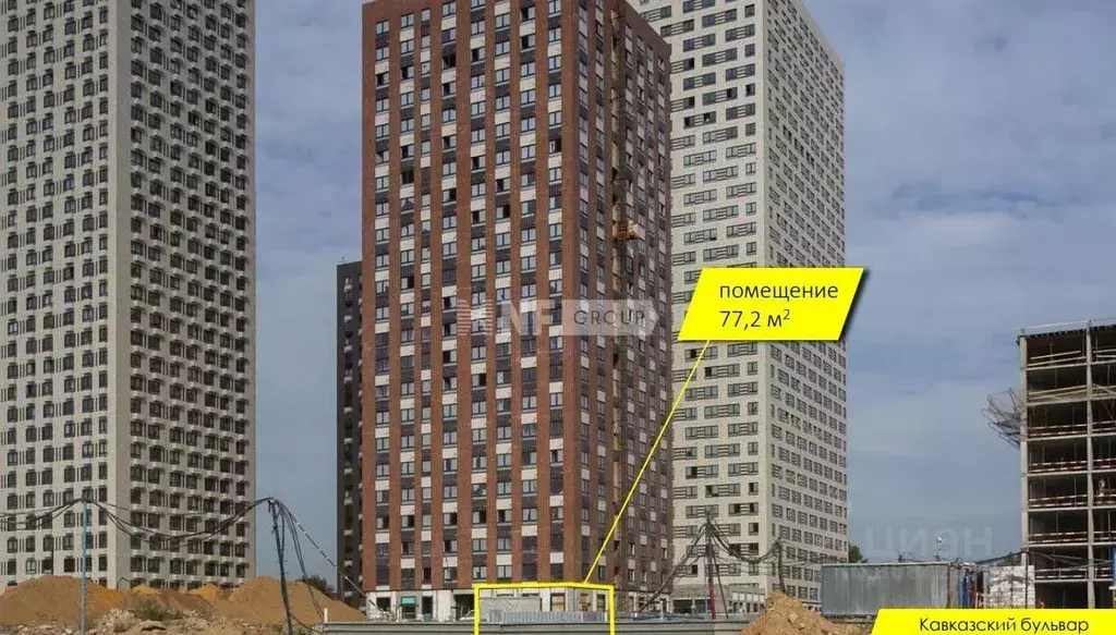 Торговая площадь в Москва Кавказский бул., 51к2 (77 м) - Фото 0