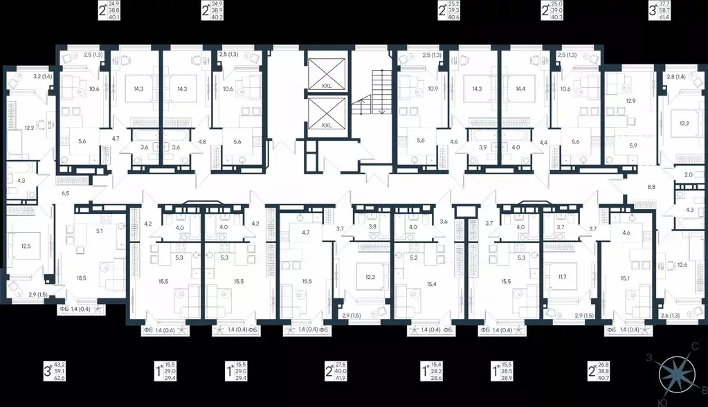 Студия Пермский край, Пермь ул. Космонавта Беляева, 17 (29.4 м) - Фото 2