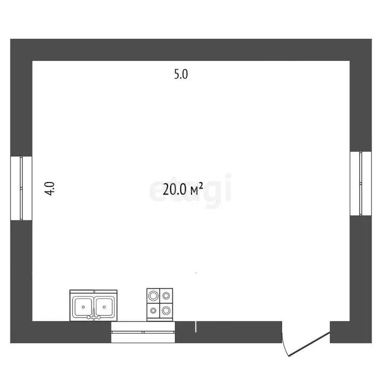 Дом в Омск, территория СОСН Радуга-1 (20 м) - Фото 1