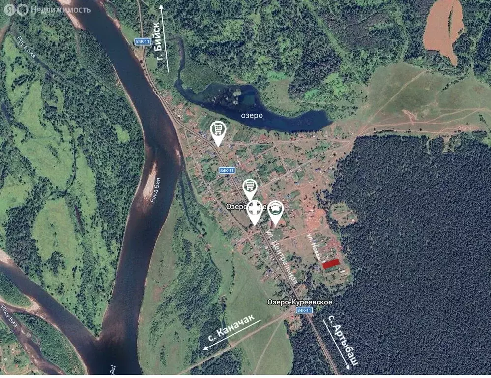 Участок в село Озеро-Куреево, Новая улица (25 м) - Фото 2