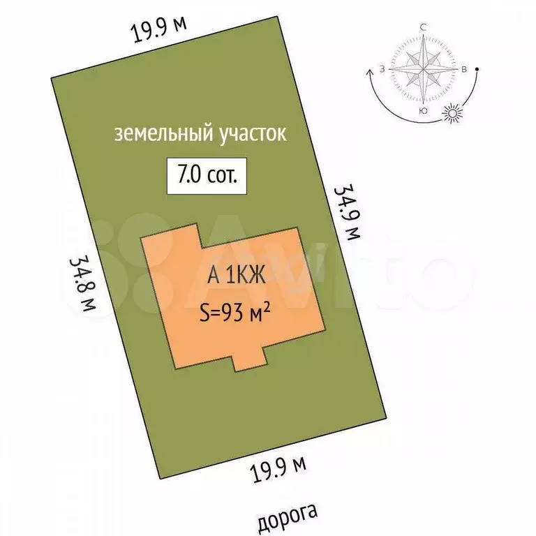 Дом 93 м на участке 6 сот. - Фото 0