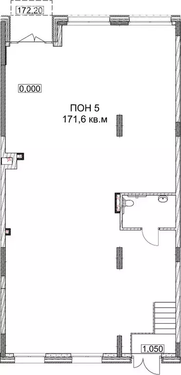 Помещение свободного назначения (171.6 м) - Фото 1