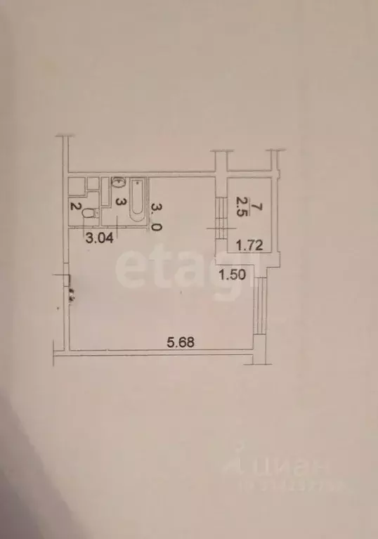 1-к кв. Московская область, Балашиха ул. Ситникова, 8 (41.0 м) - Фото 1