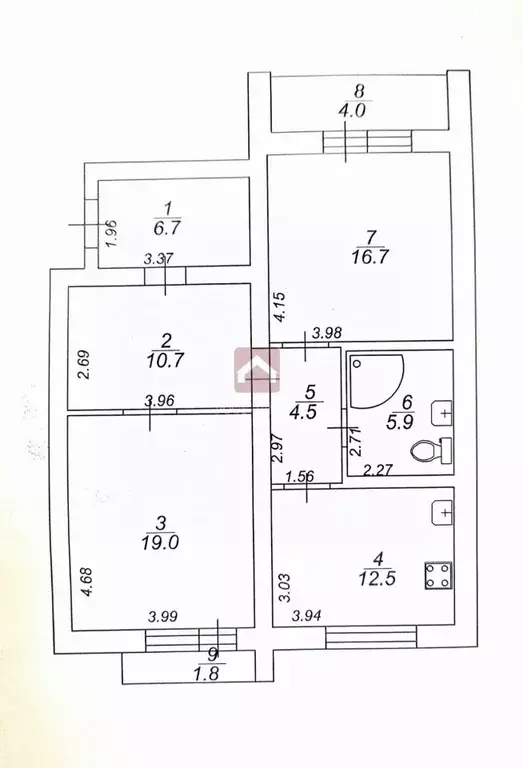 2-к кв. Саратовская область, Саратов ул. 2-я Садовая, 115/121 (81.8 м) - Фото 1