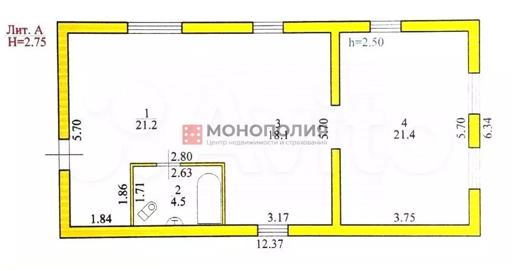 Дом 65,2 м на участке 56,2 сот. - Фото 0