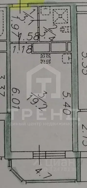 Студия Ленинградская область, Мурино Всеволожский район, бул. ... - Фото 2