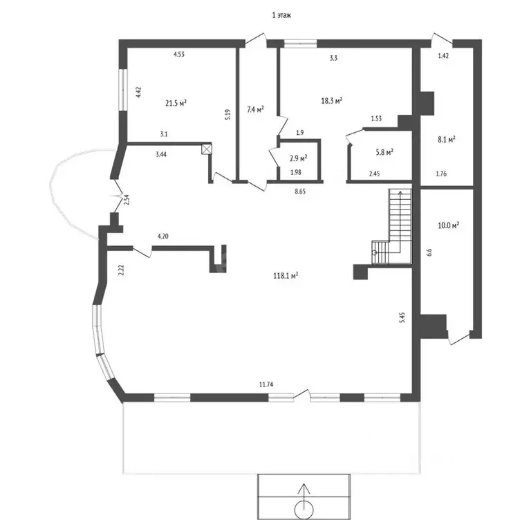 Дом в Крым, Ялта ул. Кедровая, 7 (600 м) - Фото 2