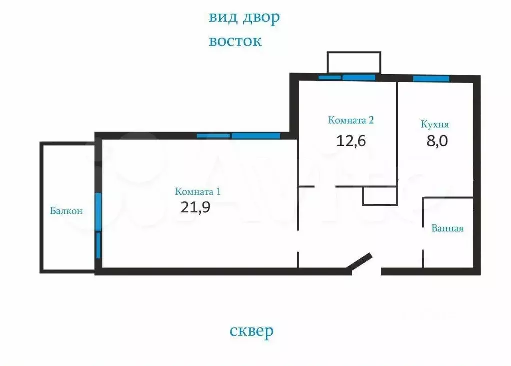2-к кв. Санкт-Петербург Пулковское ш., 26 (55.9 м) - Фото 2