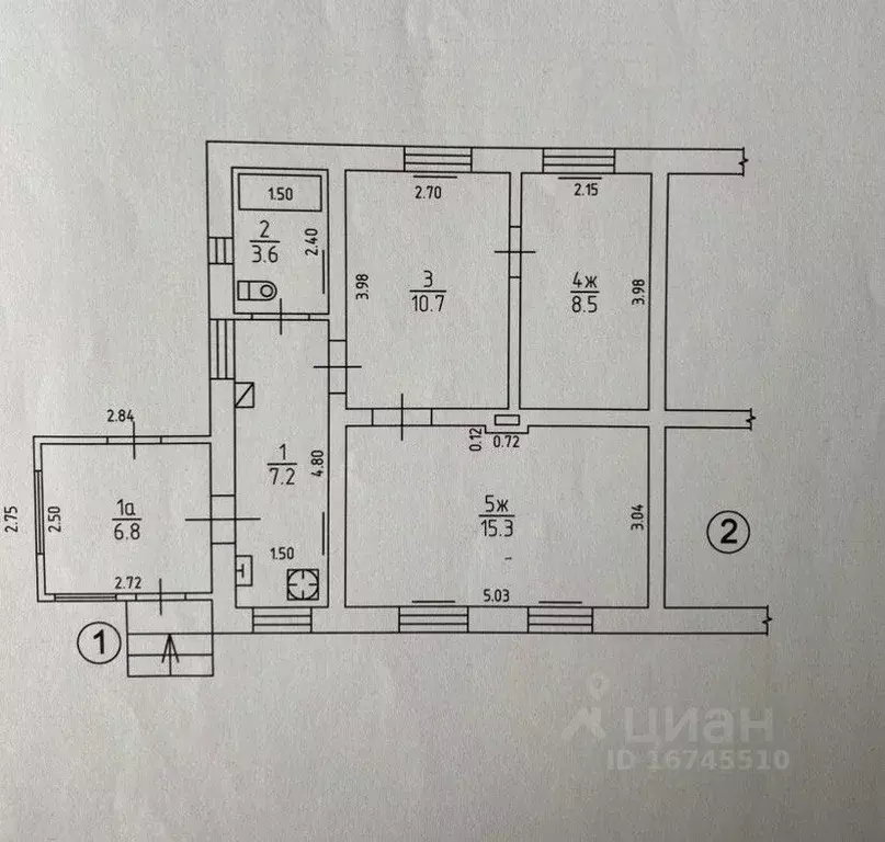 Дом в Калининградская область, Светлый Береговая ул., 13 (52 м) - Фото 2