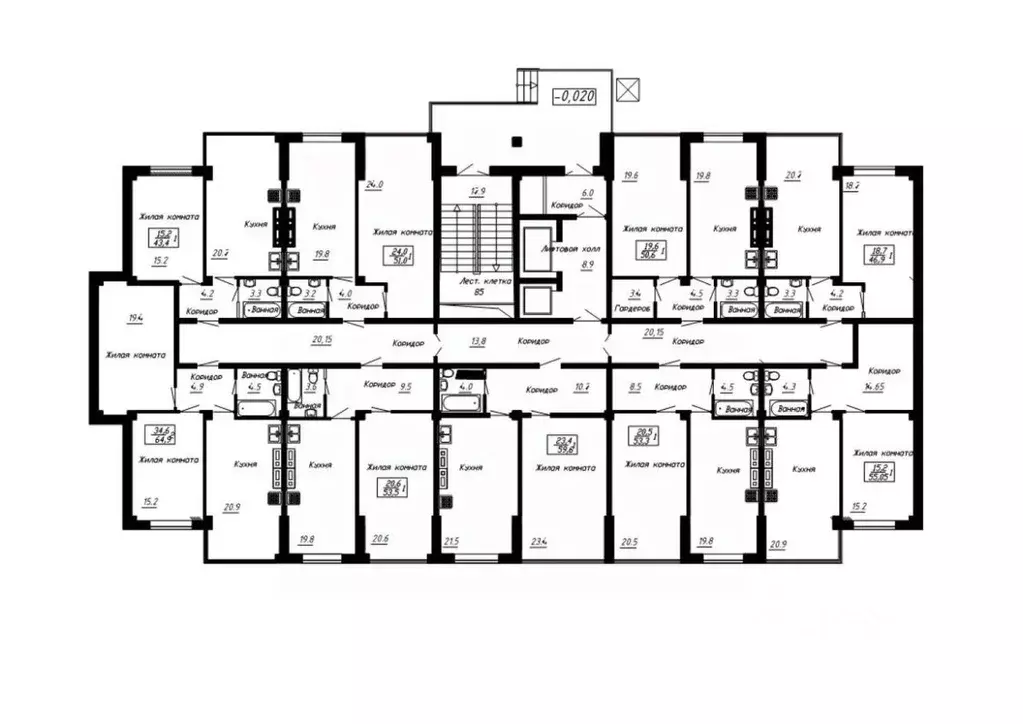 1-к кв. Ставропольский край, Ессентуки  (53.3 м) - Фото 2