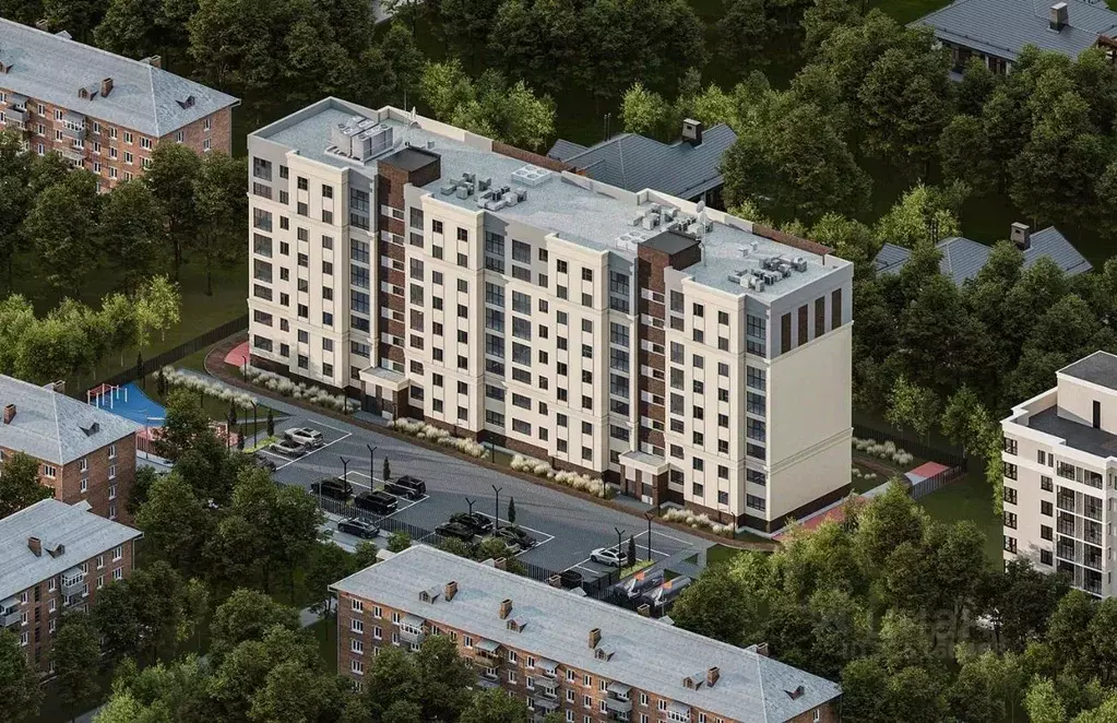 1-к кв. Калининградская область, Балтийск Садовая ул., 34 (54.92 м) - Фото 1