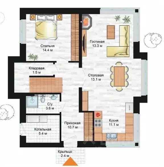 Дом в Ленинградская область, Выборгский район, Первомайское с/пос, ... - Фото 2