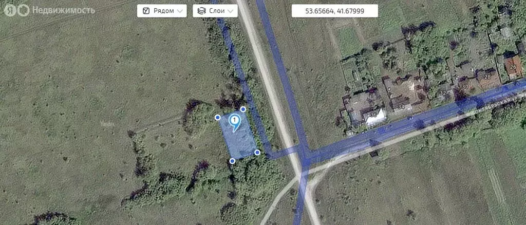 Участок в село Рыбное, Советская улица (6.8 м) - Фото 1
